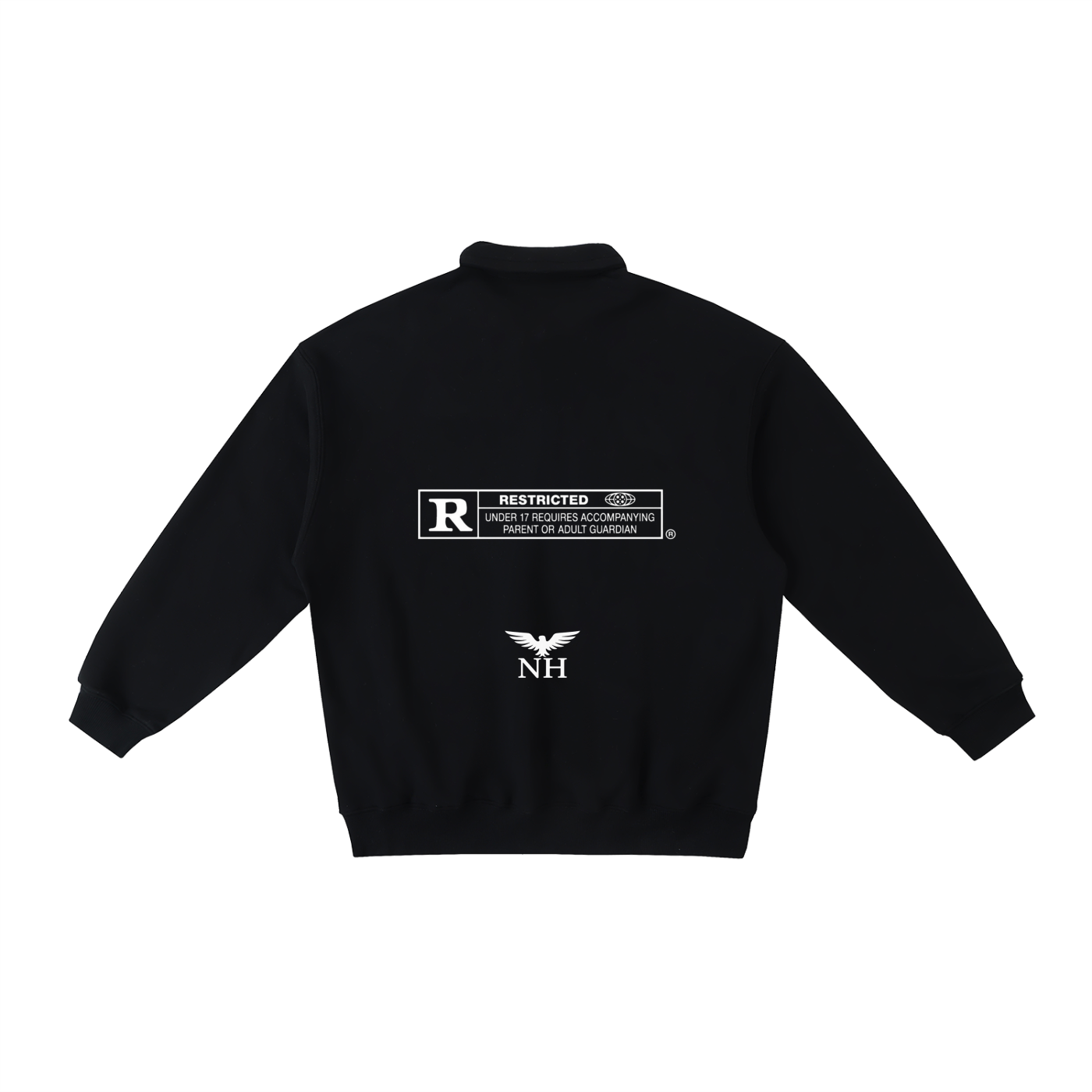 RESTRICTED POLO COLLAR SWEATSHIRT
