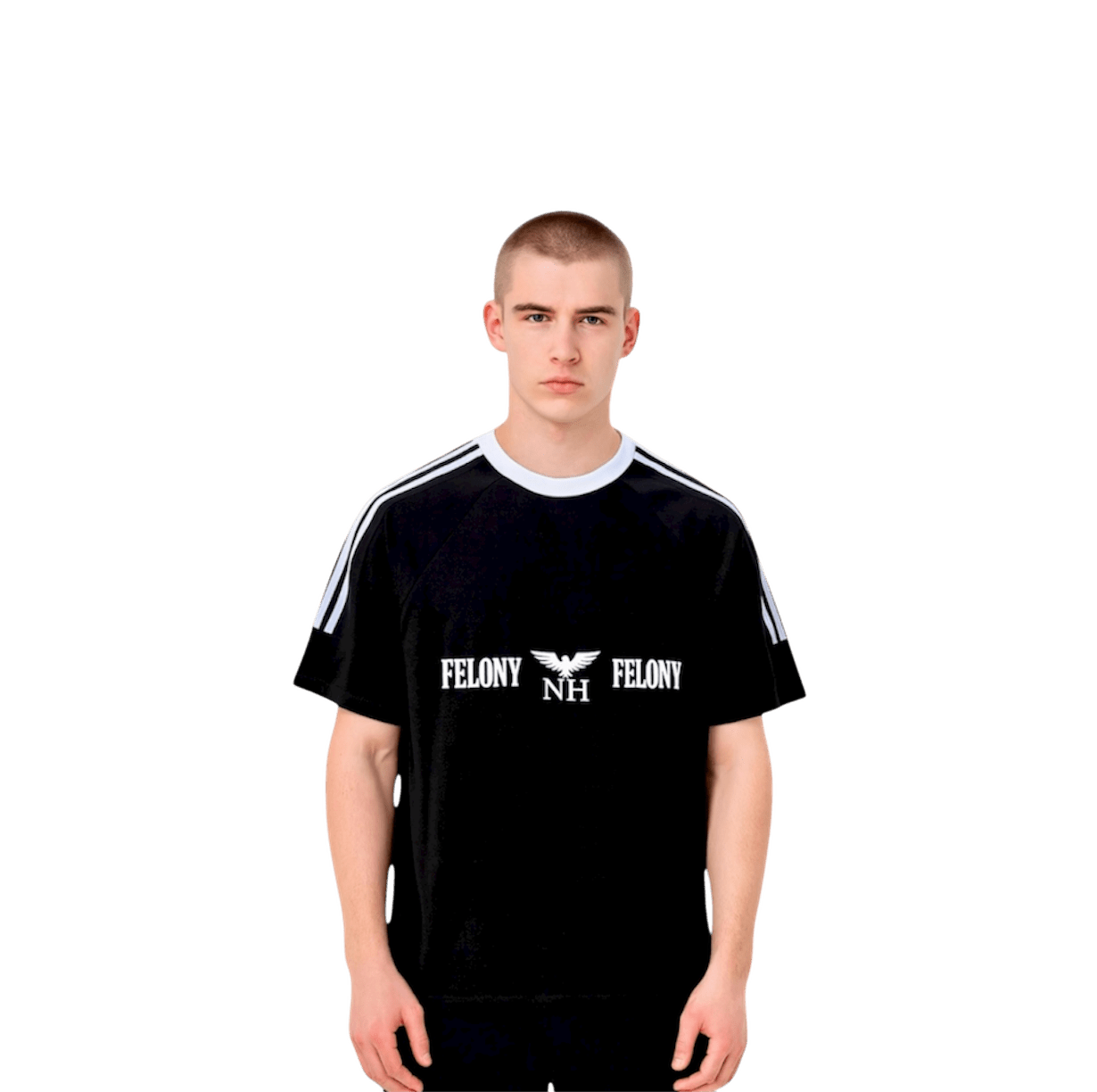 FELONY CONTRAST TAPE COTTON TEE - Noah Herbert