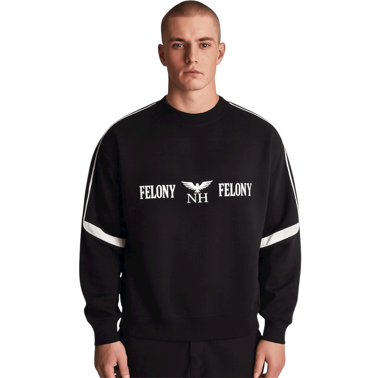 FELONY OVERSIZED TAPED CREWNECK - Noah Herbert