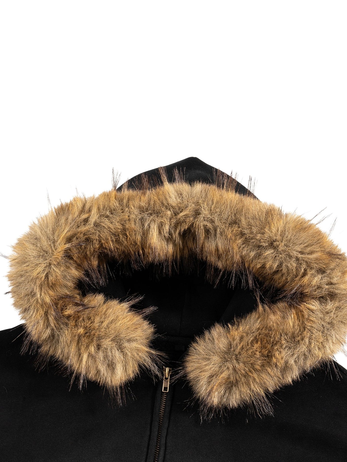 BOXY DETACHABLE FUR HOODIE - Noah Herbert