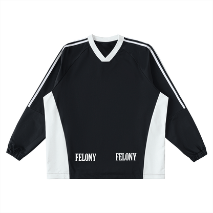 FELONY BLOCK V - NECK LONG - SLEEVE TEE - Noah Herbert