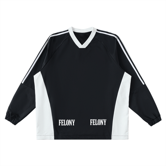FELONY BLOCK V - NECK LONG - SLEEVE TEE - Noah Herbert