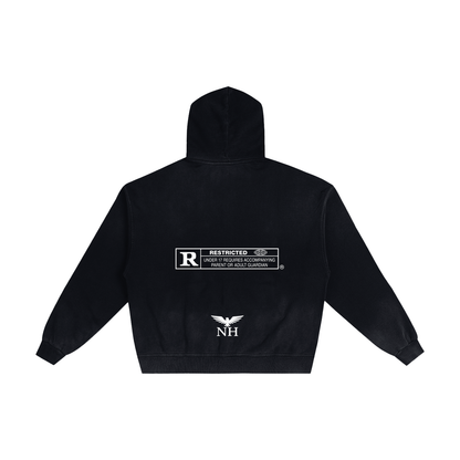 RESTRICTED SUN FADED ZIP UP HOODIE