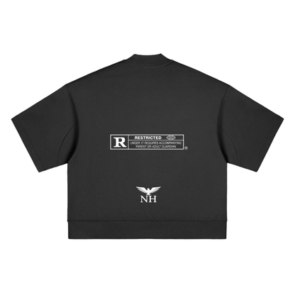 RESTRICTED OVERSIZED MOCKNECK TEE