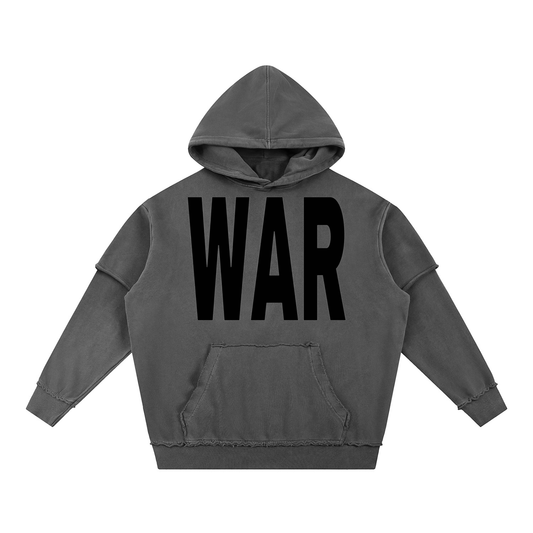 WAR SNOW WASHED DOUBLE LAYER HOODIE - Noah Herbert