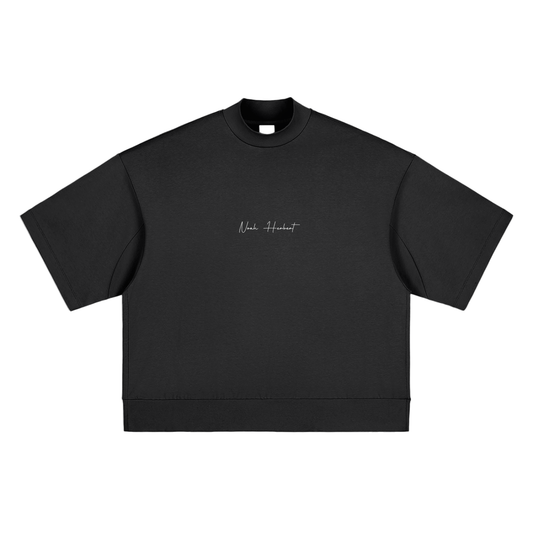 RESTRICTED OVERSIZED MOCKNECK TEE