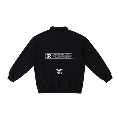 RESTRICTED POLO COLLAR SWEATSHIRT