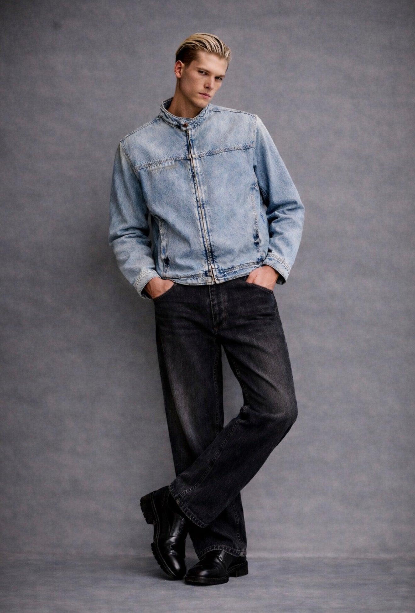 Vintage Wash Denim Jeans - Noah Herbert