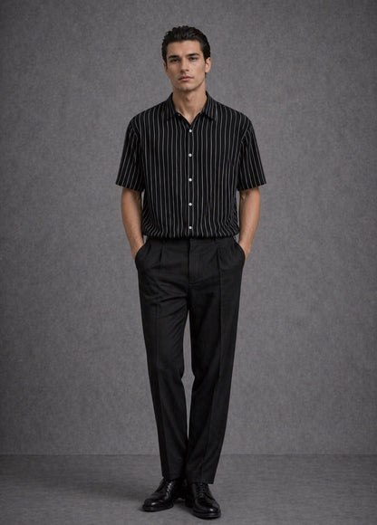Striped Boxy Button Up - Noah Herbert