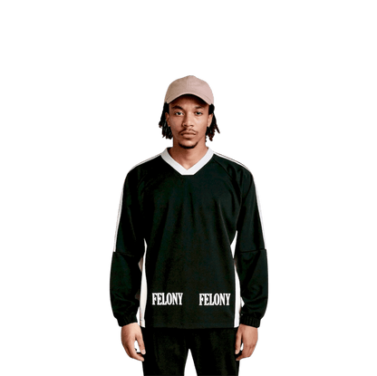 FELONY BLOCK V - NECK LONG - SLEEVE TEE - Noah Herbert