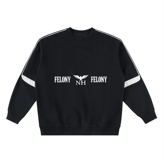 FELONY OVERSIZED TAPED CREWNECK - Noah Herbert