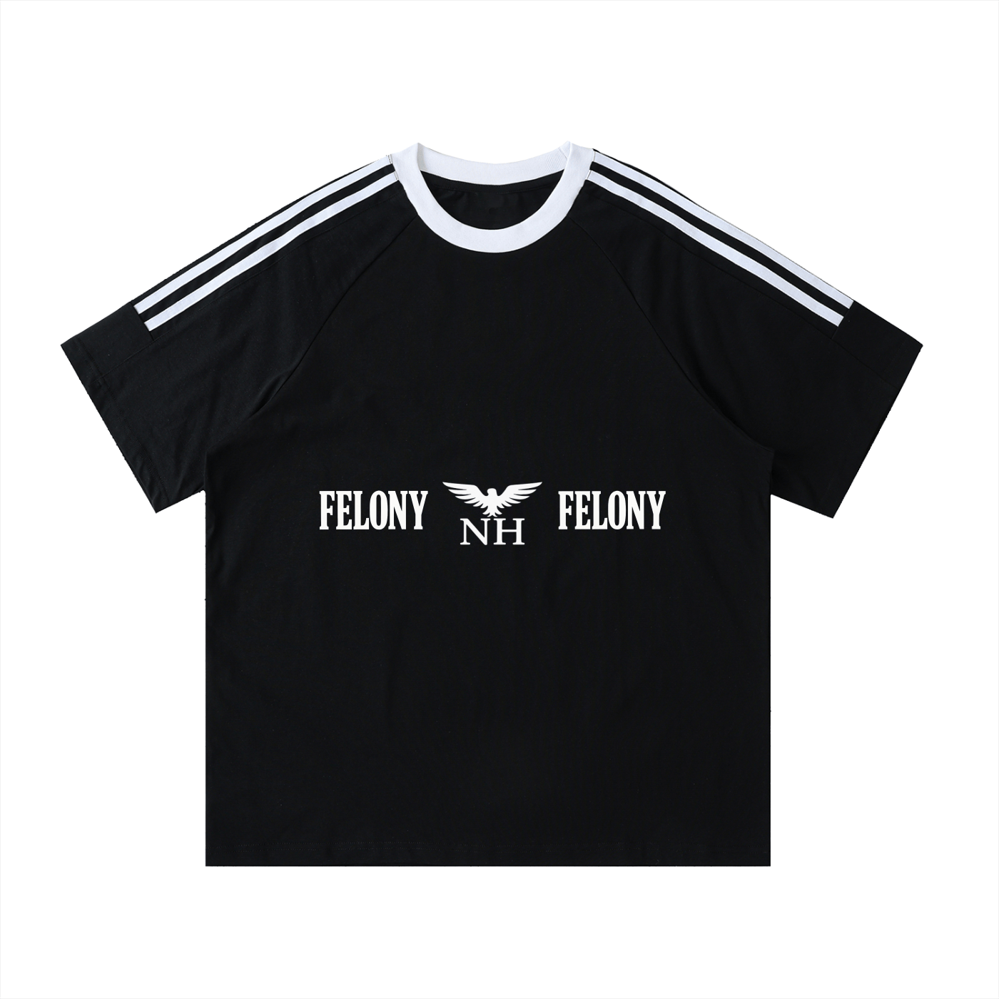 FELONY CONTRAST TAPE COTTON TEE - Noah Herbert