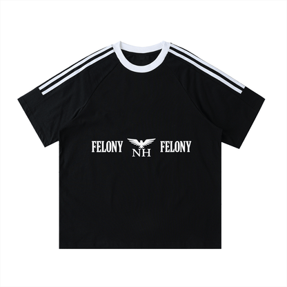 FELONY CONTRAST TAPE COTTON TEE - Noah Herbert