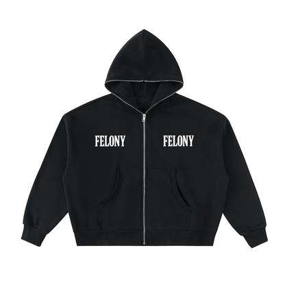 FELONY FULL - ZIP BOXY HOODIE - Noah Herbert