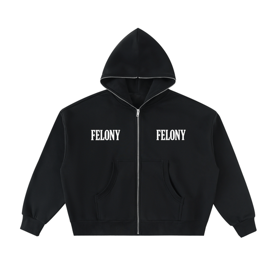 FELONY FULL - ZIP BOXY HOODIE - Noah Herbert