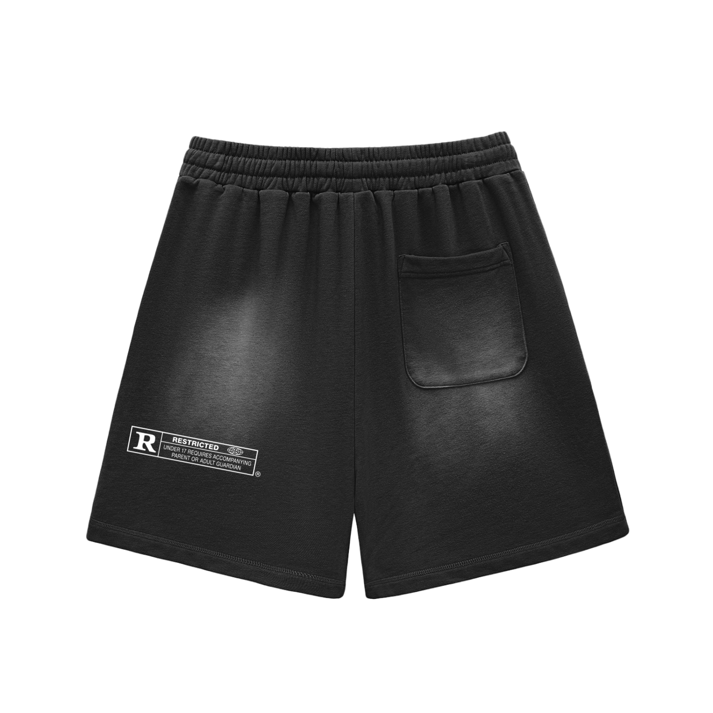 RESTRICTED SUNFADED SHORTS